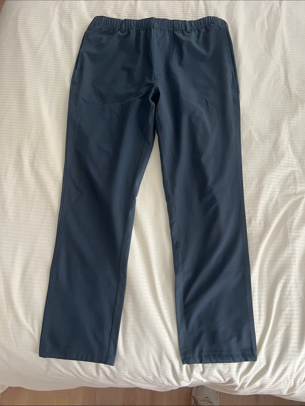 BURLEBO Men's Dark Navy Elastic-Waist Jogger Pants